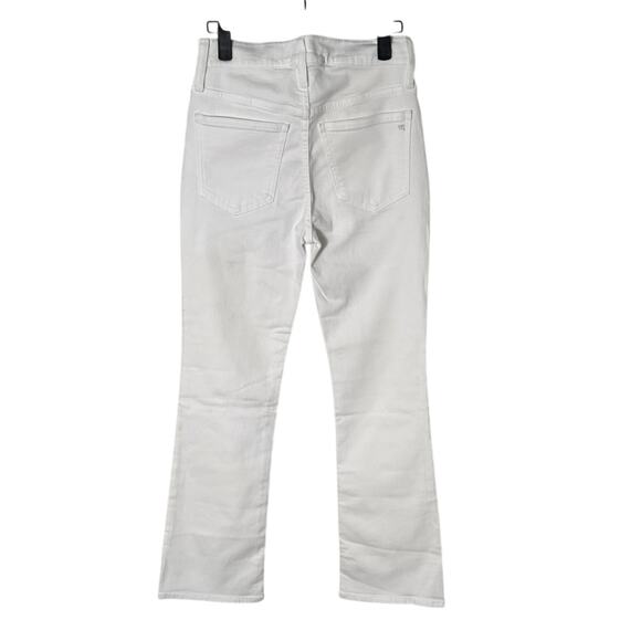 NWT Madewell Mid-Rise Kick Out Crop Jeans in Pure White Size 25 - Picture 5 of 15